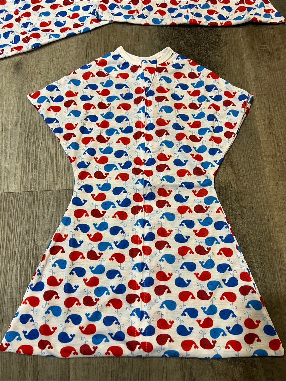 Sleeping Baby Zipadee-Zip size x-Small whale print lot of 3 - Picture 2 of 9